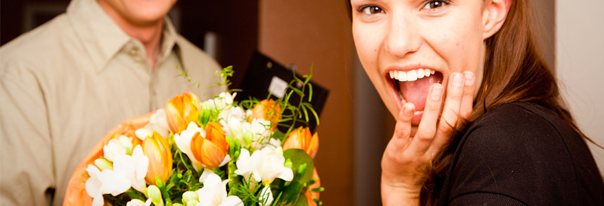 Livraison de fleurs pour la Saint-Valentin